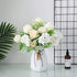 2 Pcs Artificial Peony Silk Hydrangea Bouquet